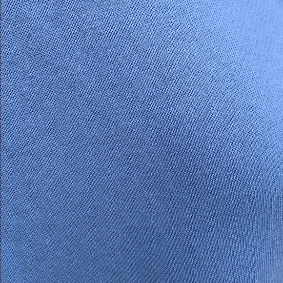 Blue Drawstring Hoodie Sweatshirt Tunic Top - Picture 7 of 8